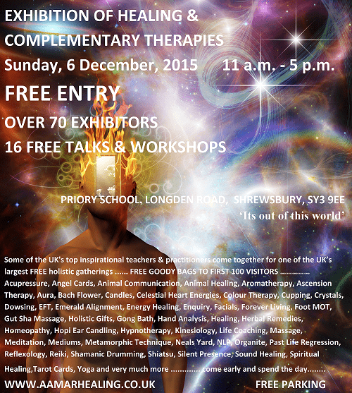 Exhibition of Healing & Complementary Therapies poster