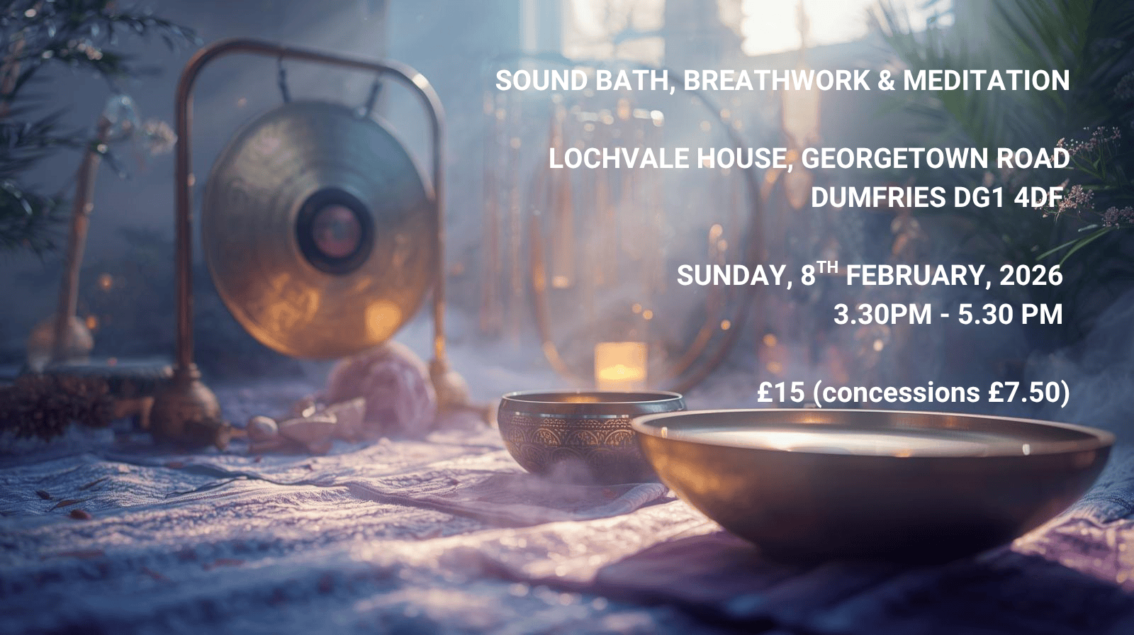 Sound Bath & Meditation Dumfries - SOLD OUT