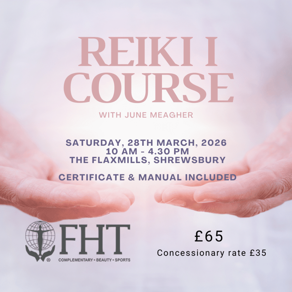 Reiki I course with June Meagher in Shrewsbury