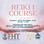 ACCREDITED REIKI 1 COURSE GLASGOW